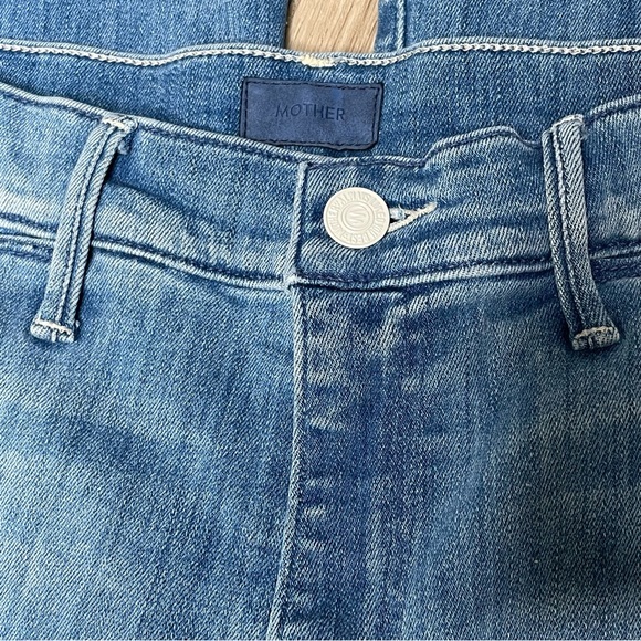 MOTHER Blue Wide-Leg Jeans - Picture 13 of 15